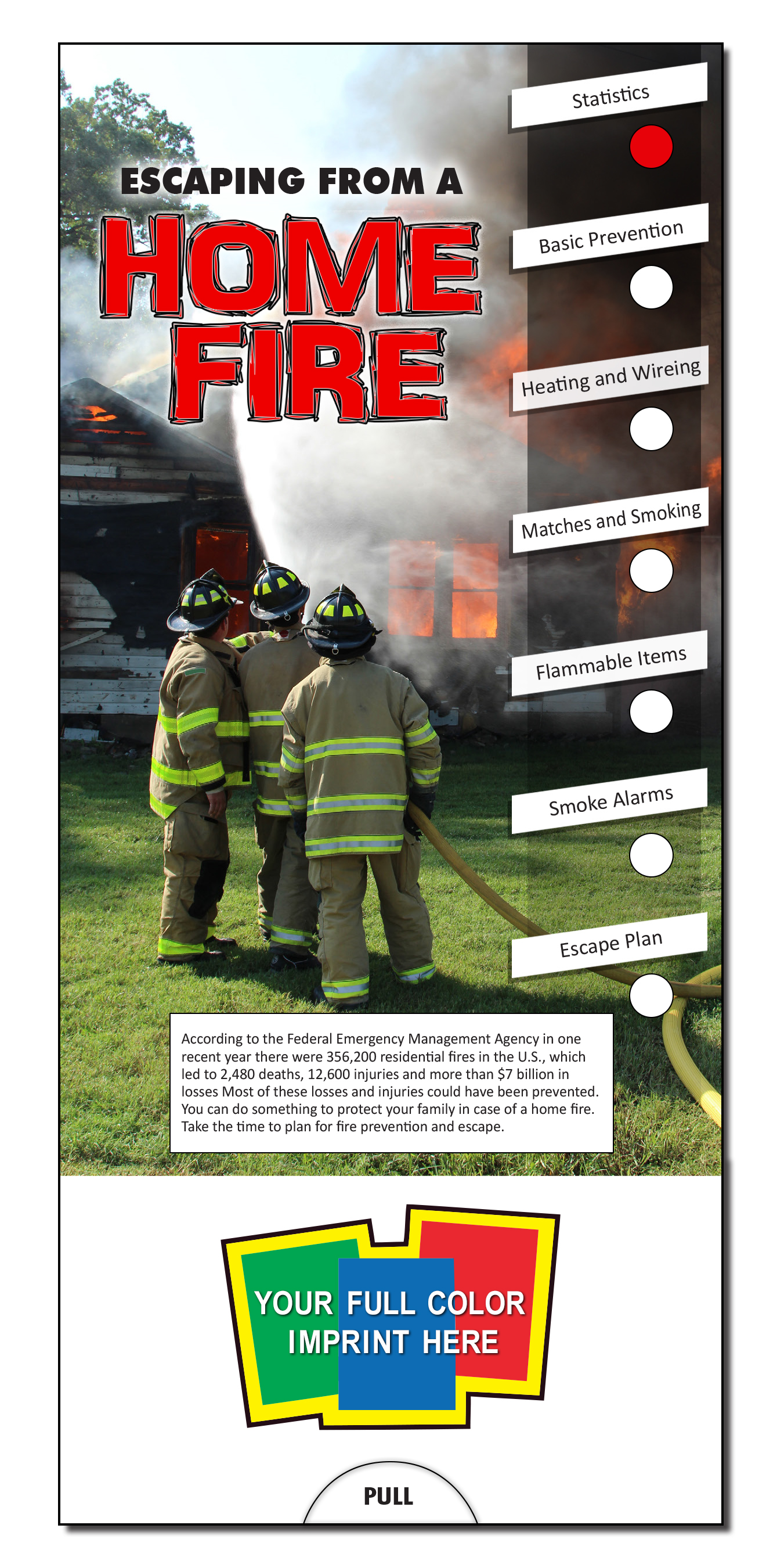 SLIDE CHART - Escaping From A Home Fire Slide Chart 1