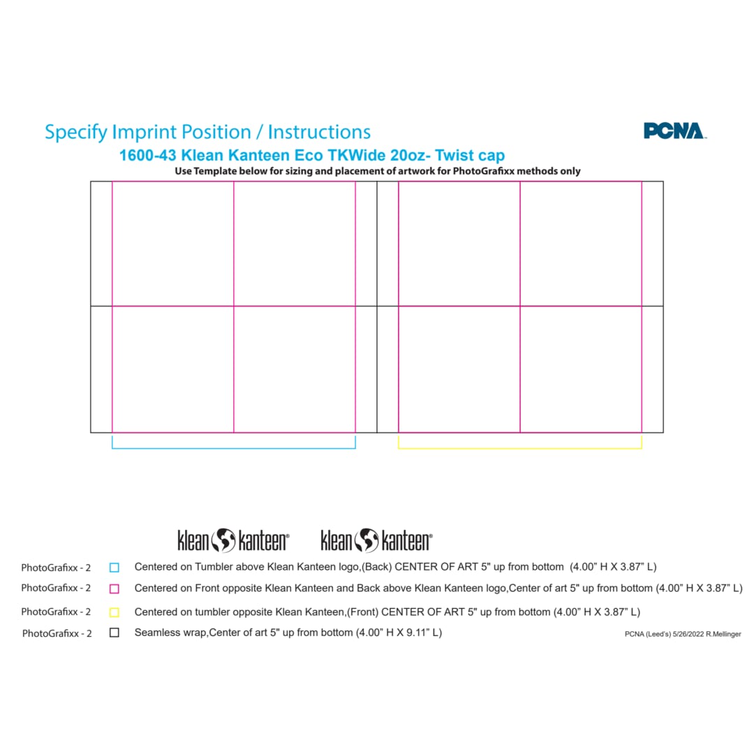 Klean Kanteen Eco TKWide 20oz- Twist cap 118