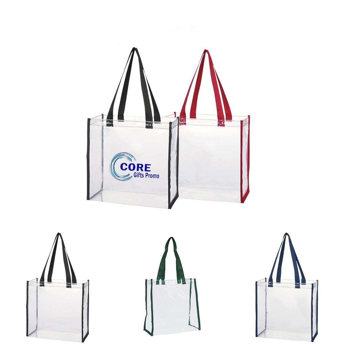 Clear Vinyl Stadium Compliant Tote Bag 1