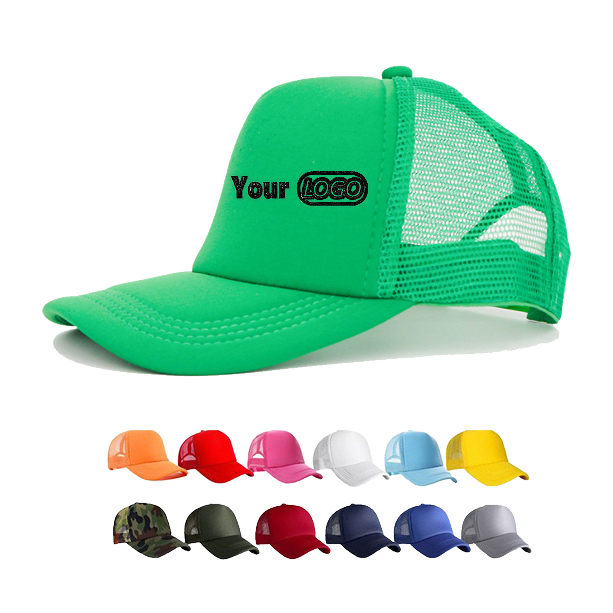 Polyester Custom Logo Trucker Cap 4