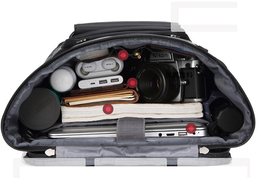 Custom Men's Sports Waterproof Laptop Bags with USB Port 22