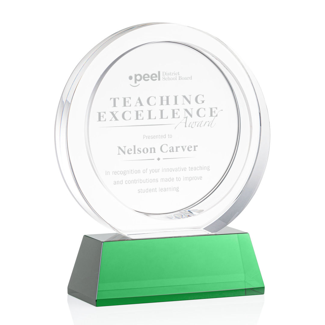 Templeton Award on Base - Green 7