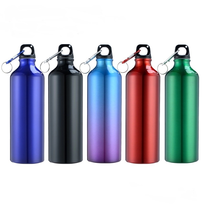 25 Oz. Aluminum Water Bottle w/ Carabiner & Twist Cap, custom water bottle with logo imprint 2