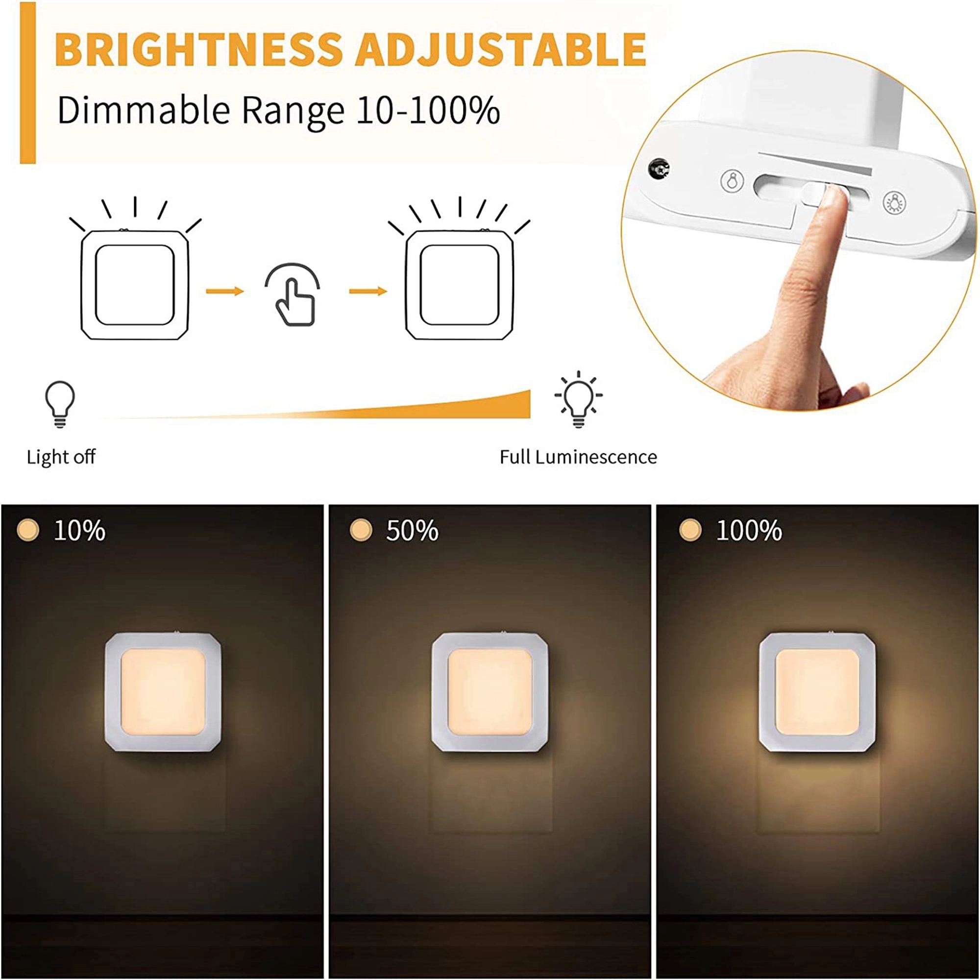 Plug-in Dimmable LED Night Light 2