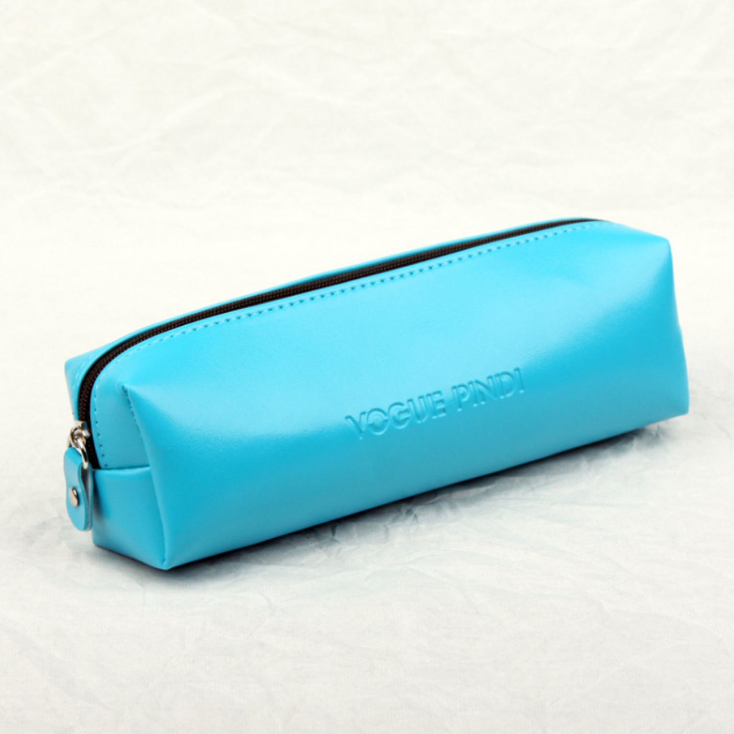 Zippered PU Leather Pencil Cases 4