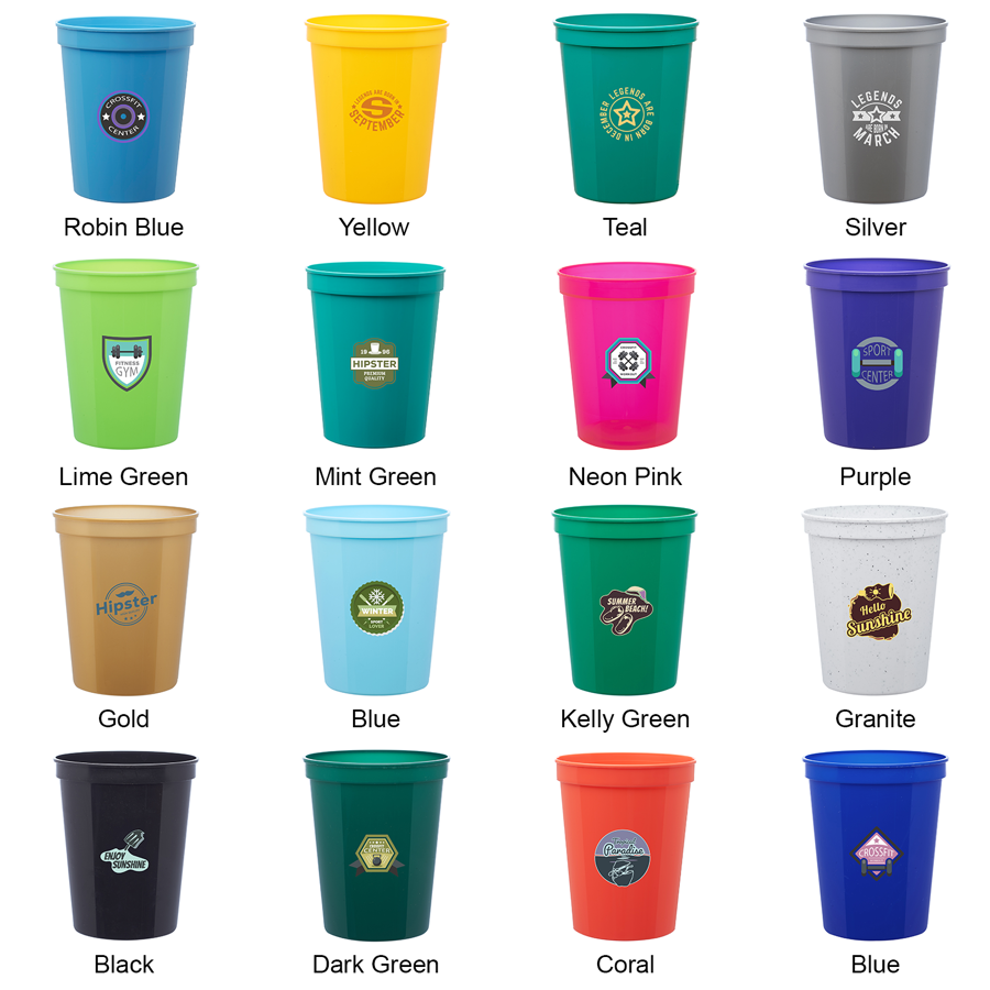 Reusable Plastic Stadium Cups 16 oz. 35