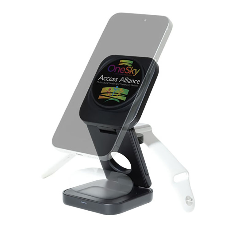 "AMPSTATION" 3-in-1 15W Wireless Charging Station 12