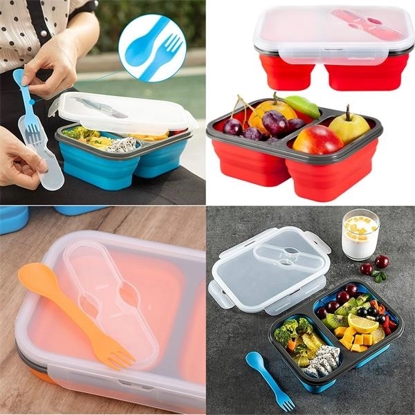 Collapsible Silicone Bento Box 9