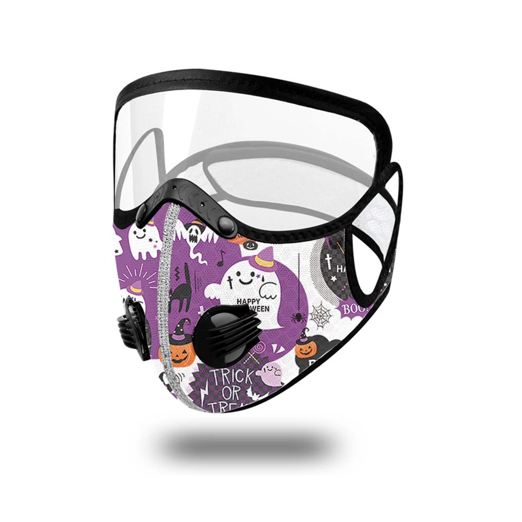 Halloween KN95 Face Mask Reusable  with Safety Glasses 11
