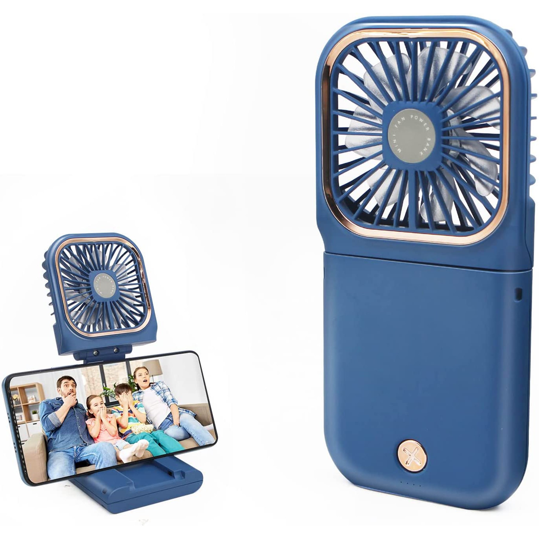 Multi Functional Portable Fan w/Power Bank & Lanyard 2