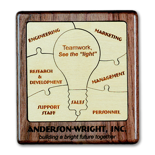 Wood Jigsaw Puzzle - 9 piece square 11