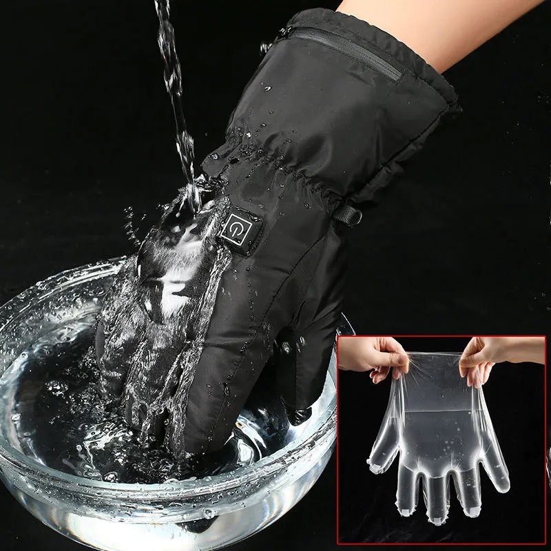 Waterproof Touch Screen Electric Heated Gloves 3 Heating Tem 3