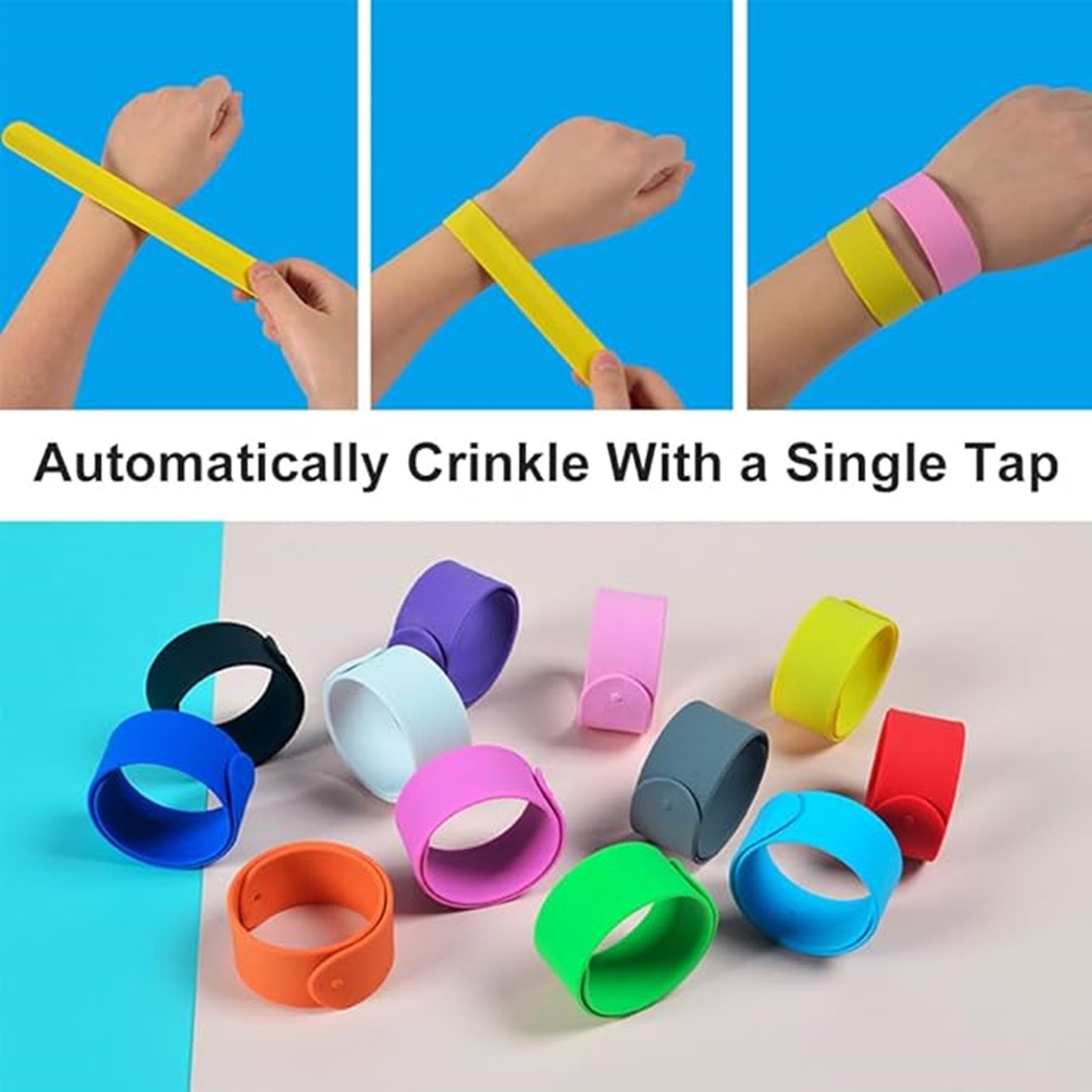 Silicone Snap Circle Movable Wrist Strap 3