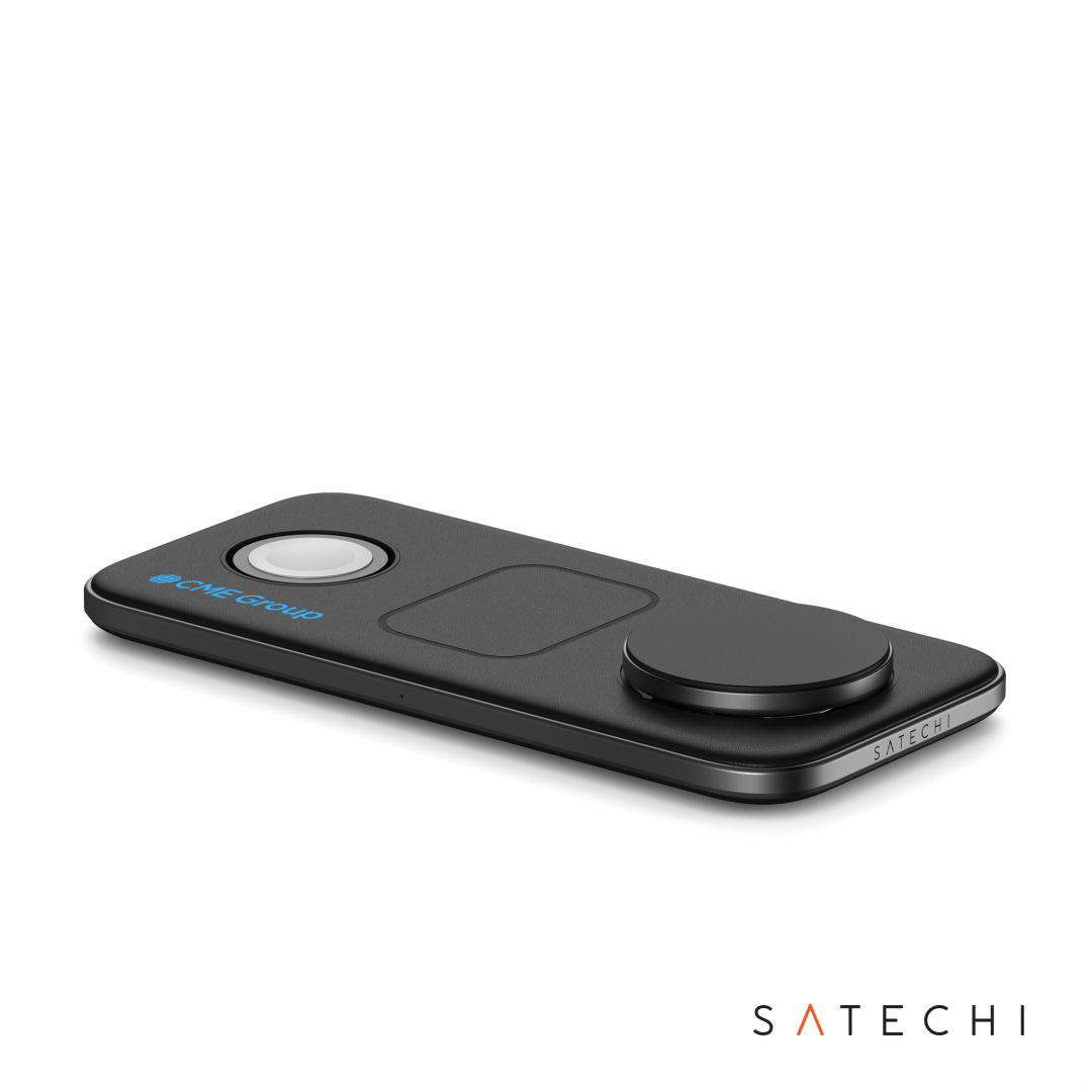 SATECHI® Qi2 Trio Wireless Charging Pad w/Type A,C,G Plugs 8