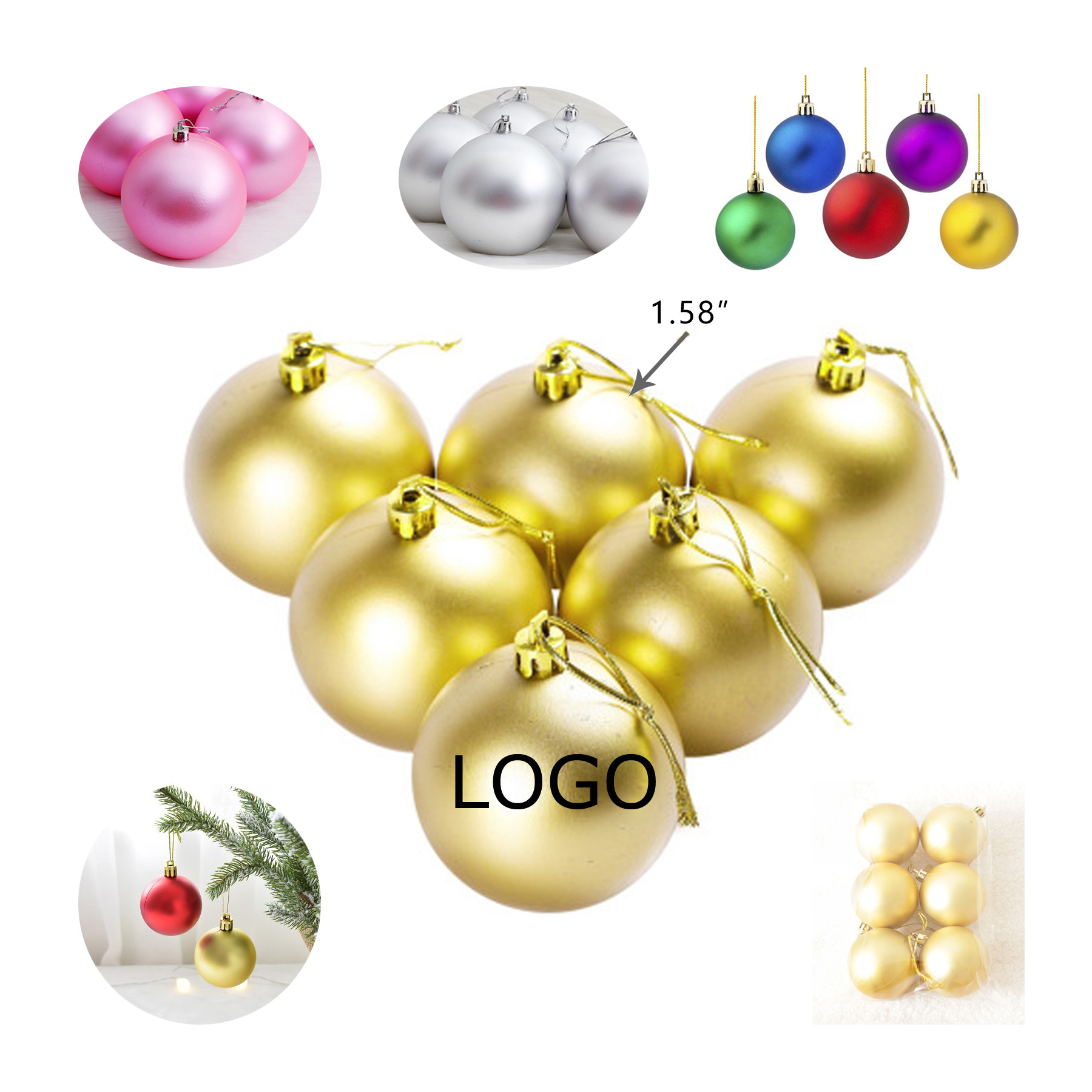 Santa Christmas Ornament Ball 1