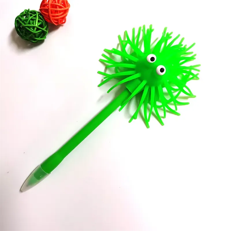 Cute Stress Relief Sea Urchin Shape Ballpoint Pens 6