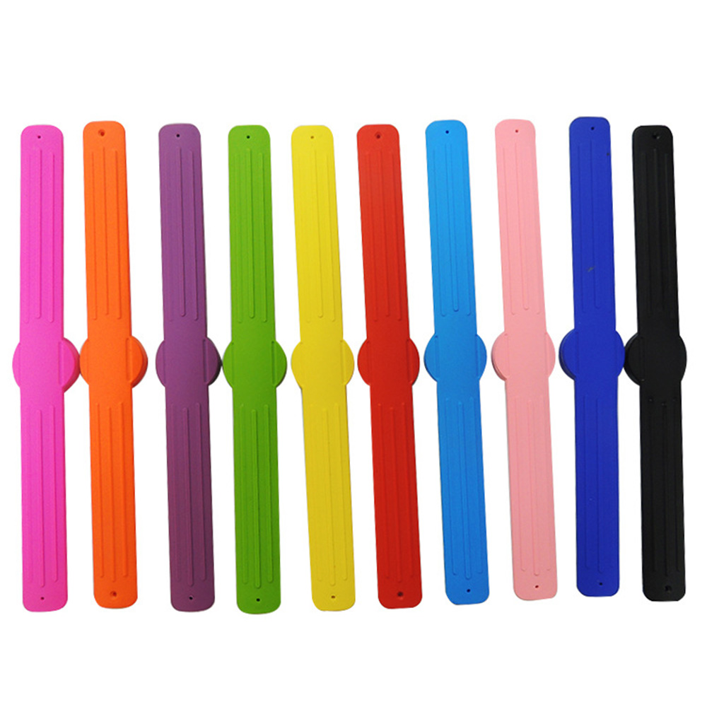 Children silicone mosquito repellent bracelet clap ring 5