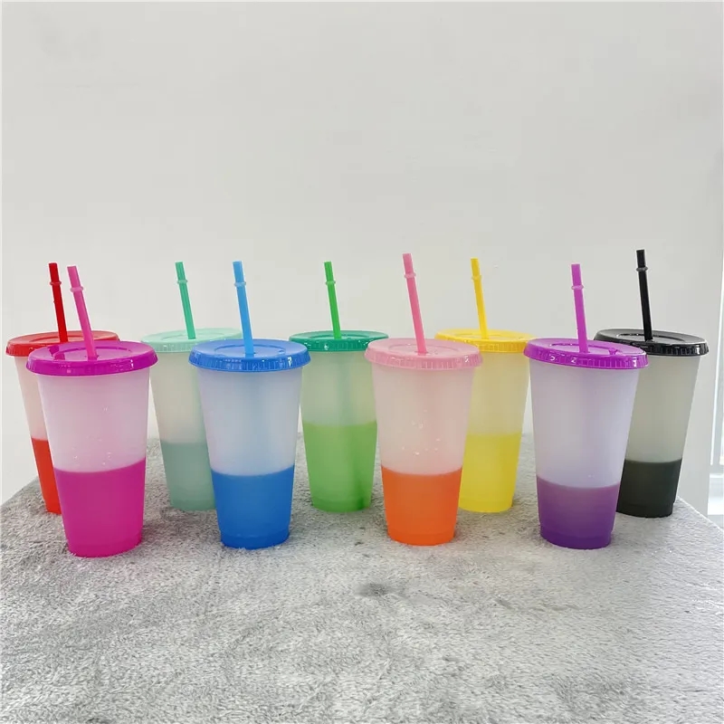 710ml Color Change Straw Cup 5