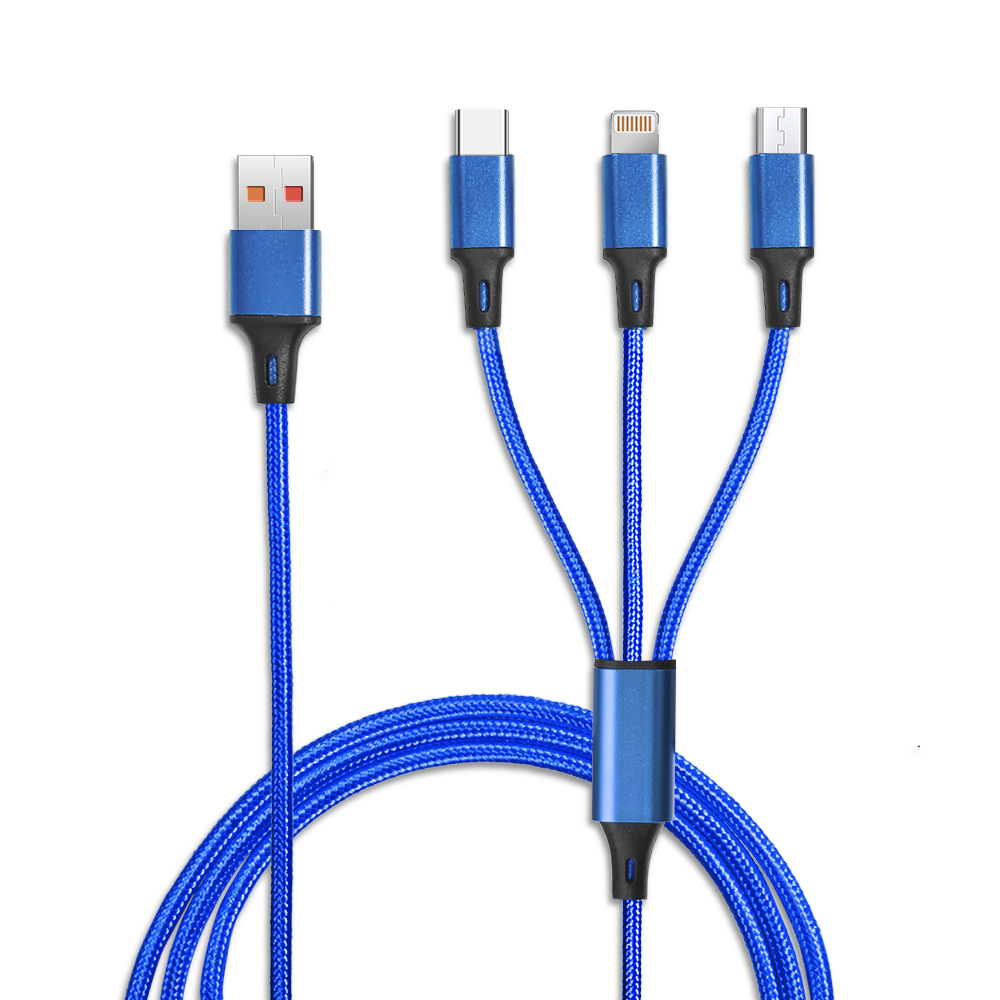Taft Avenue 3 in 1 Nylon Braided Charging Cable 12