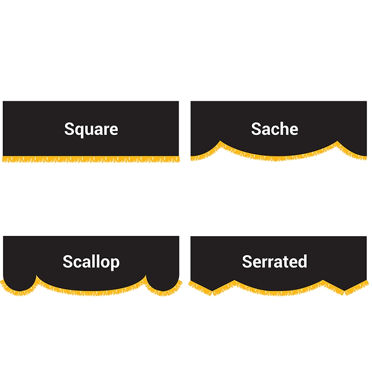 2.5' x 8' Parade Lead Banner with Fringe 2