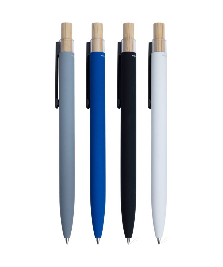 Union Printed - Satin Soft Touch Gel Click Recycled Aluminum Pen 4