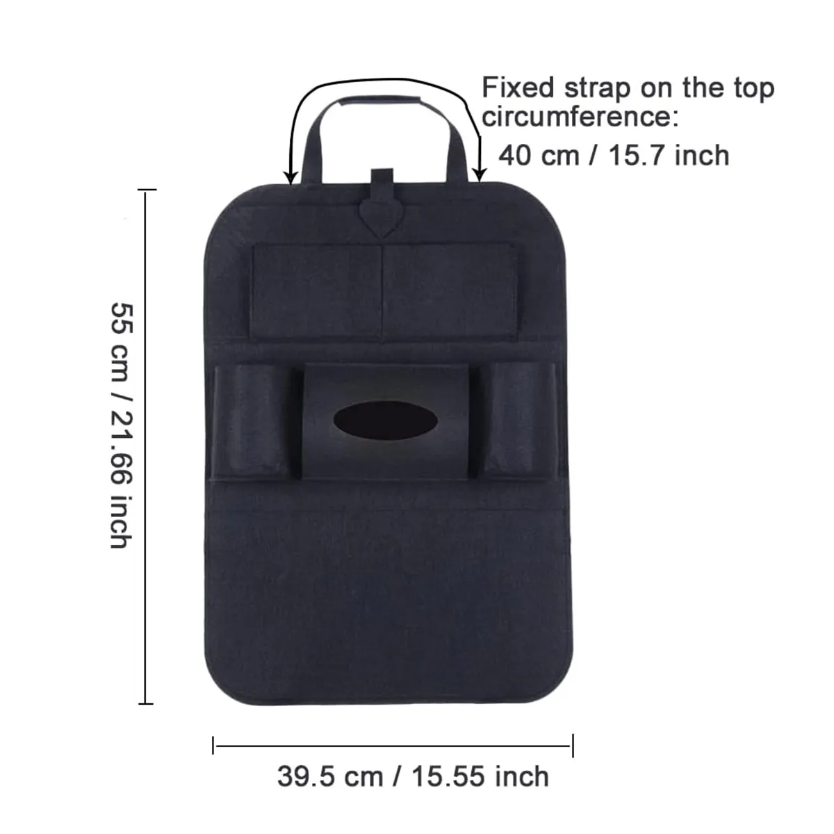 Hanging Car SeatBack Organizer With Shoulder Strap 4