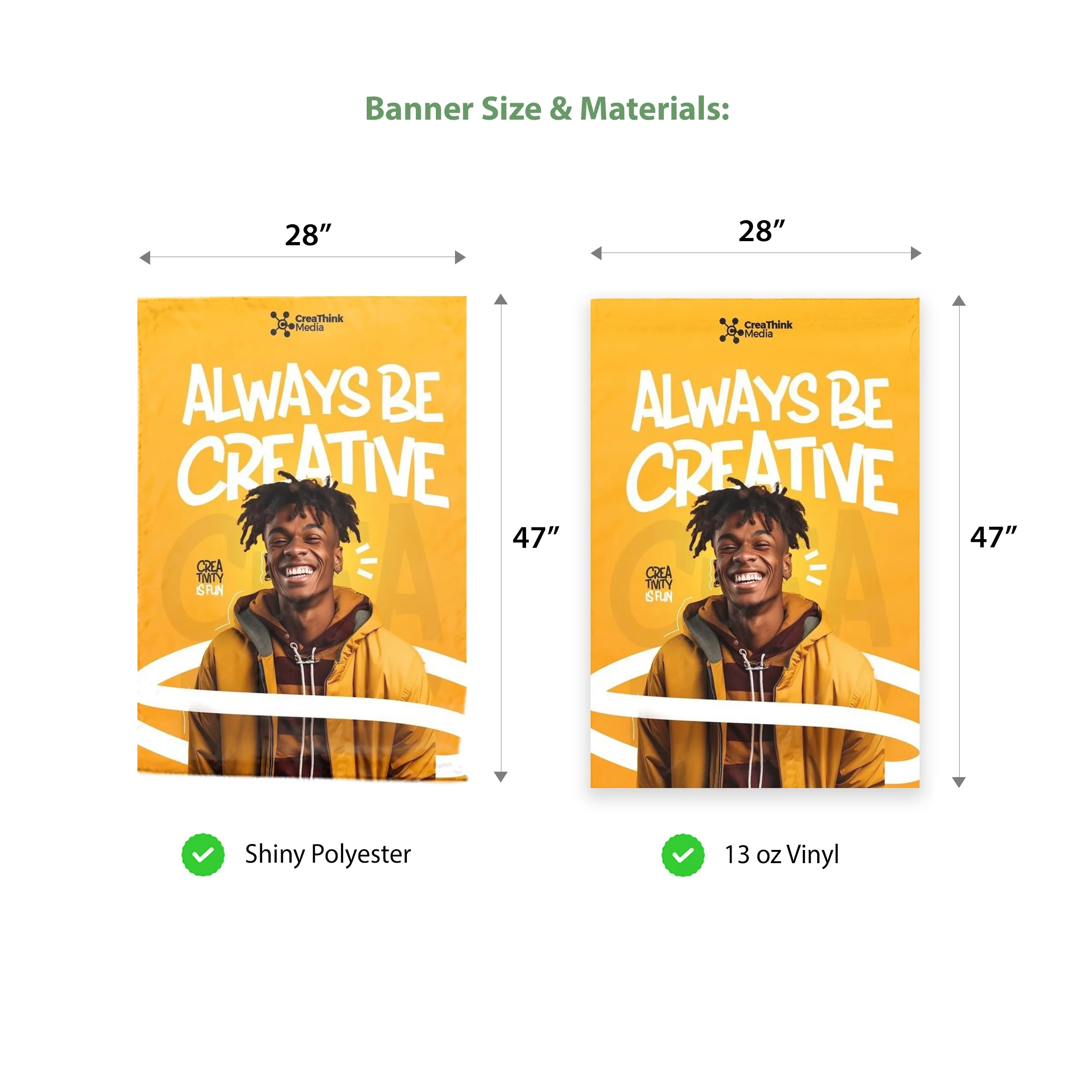 Angled Wide Portable Podium Kit - Banner + Hardware 2