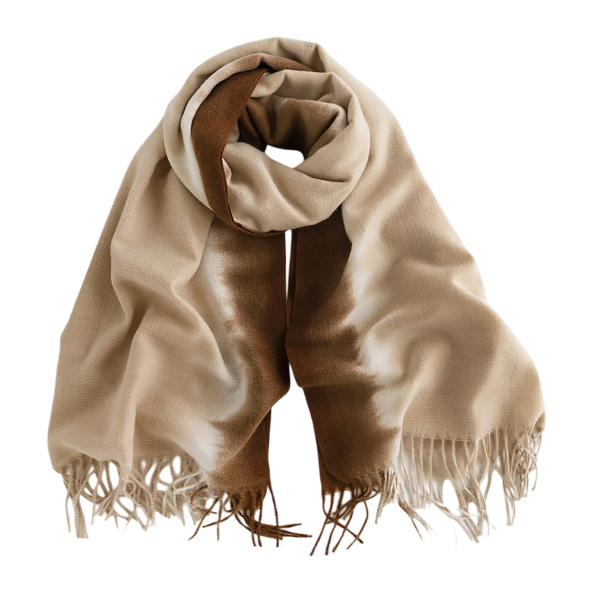 Faux Cashmere Gradient Shawl Scarf 78.8" Length x 25.6" Width 4