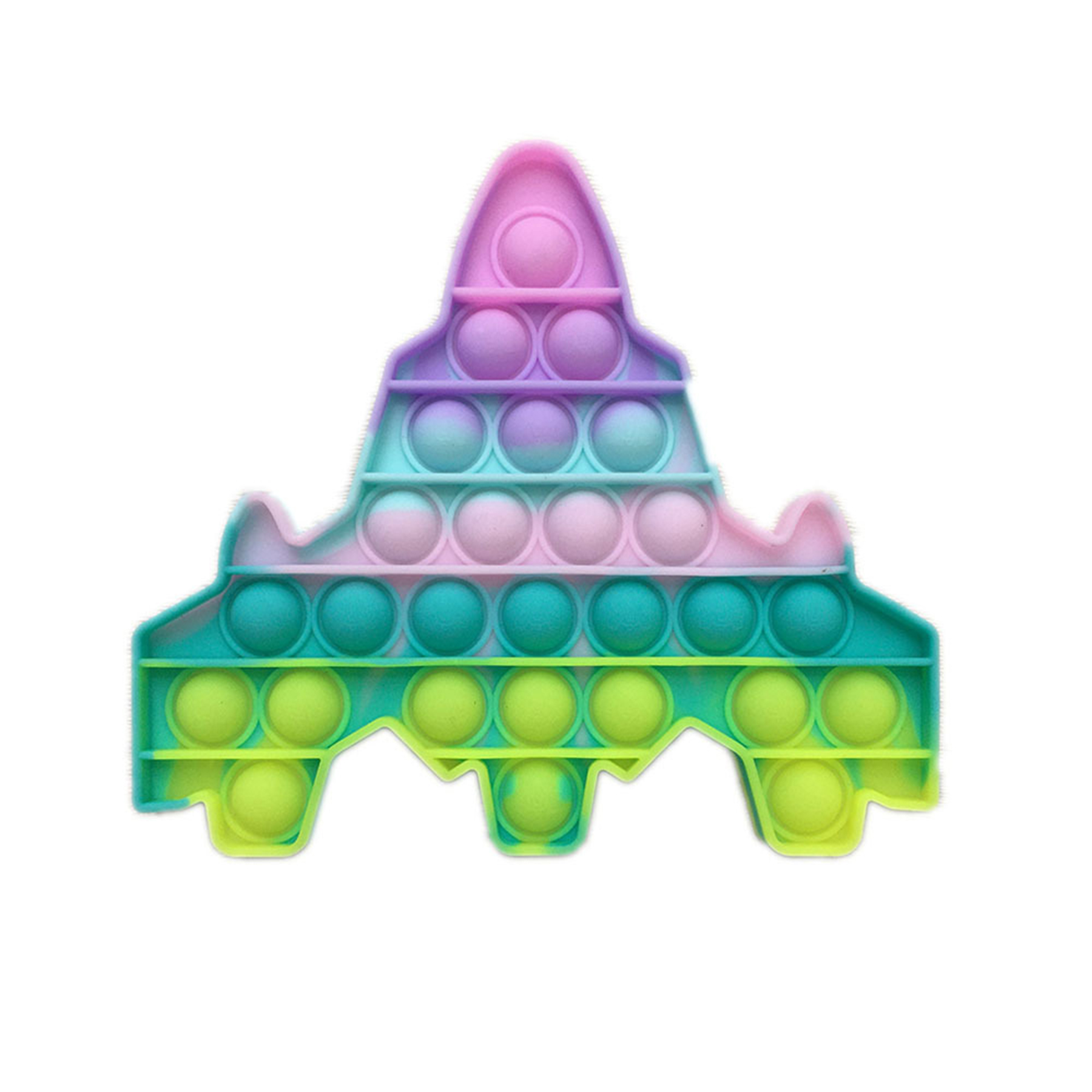 Car Shape Silicone Push Pop Bubble Toy 3