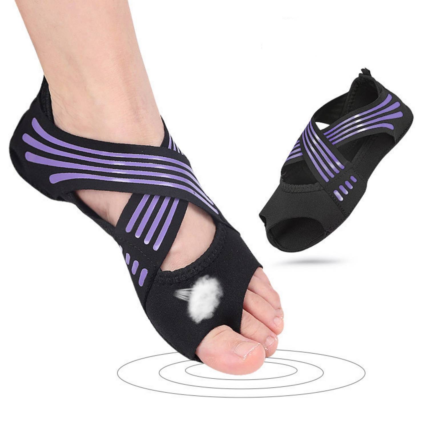 Women Flat Soft Anti-slip Pilates Yoga Shoes 3