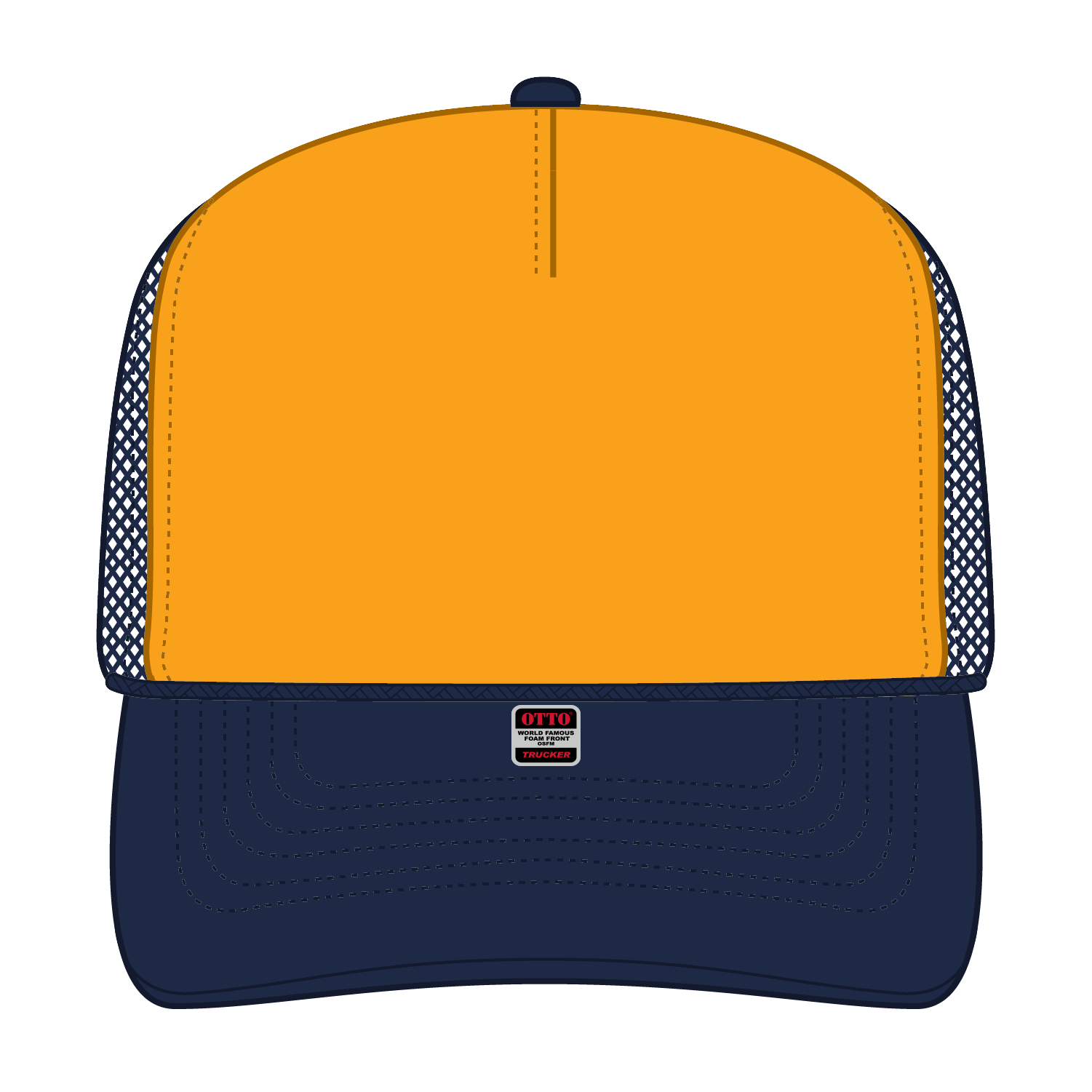 OTTO CAP® 5 Panel High Crown Mesh Back Trucker Hat 207