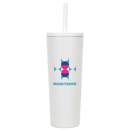Bradford 24 oz Vacuum Insulated Stainless Steel Tumbler with Straw 50
