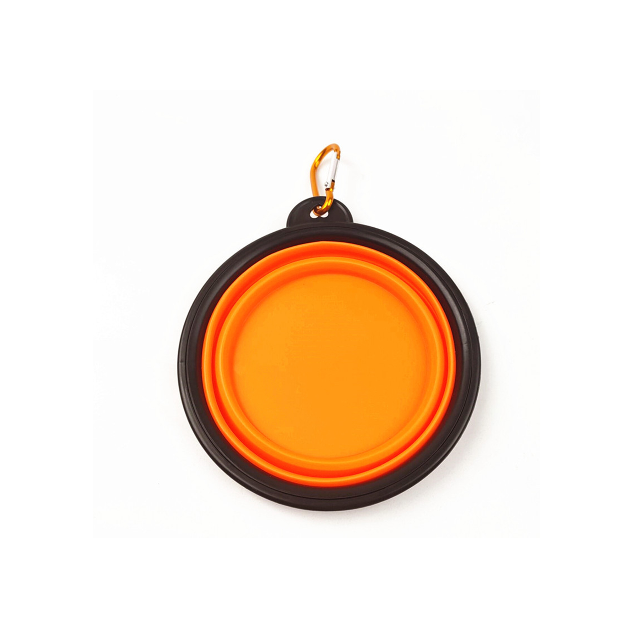 Collapsible Thermoplastic Elastomer Pet Bowl With Carabiner 6