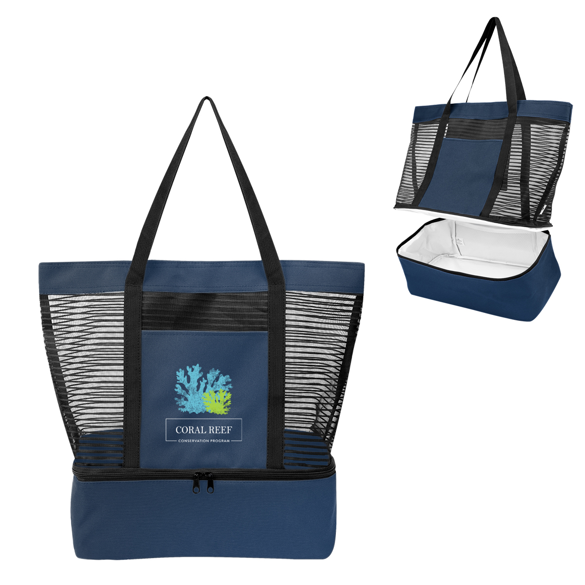 Marley rPET Mesh Tote Bag With Cooler 18