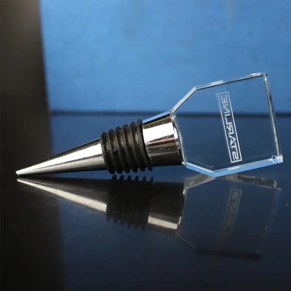 Laser Engraved Crystal Wine Stopper 2