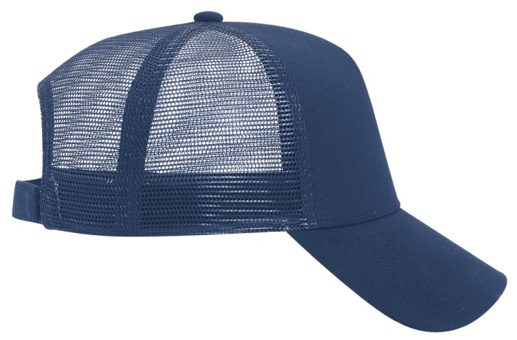 OTTO CAP® 5 Panel Mid Profile Mesh Back Trucker Hat 15