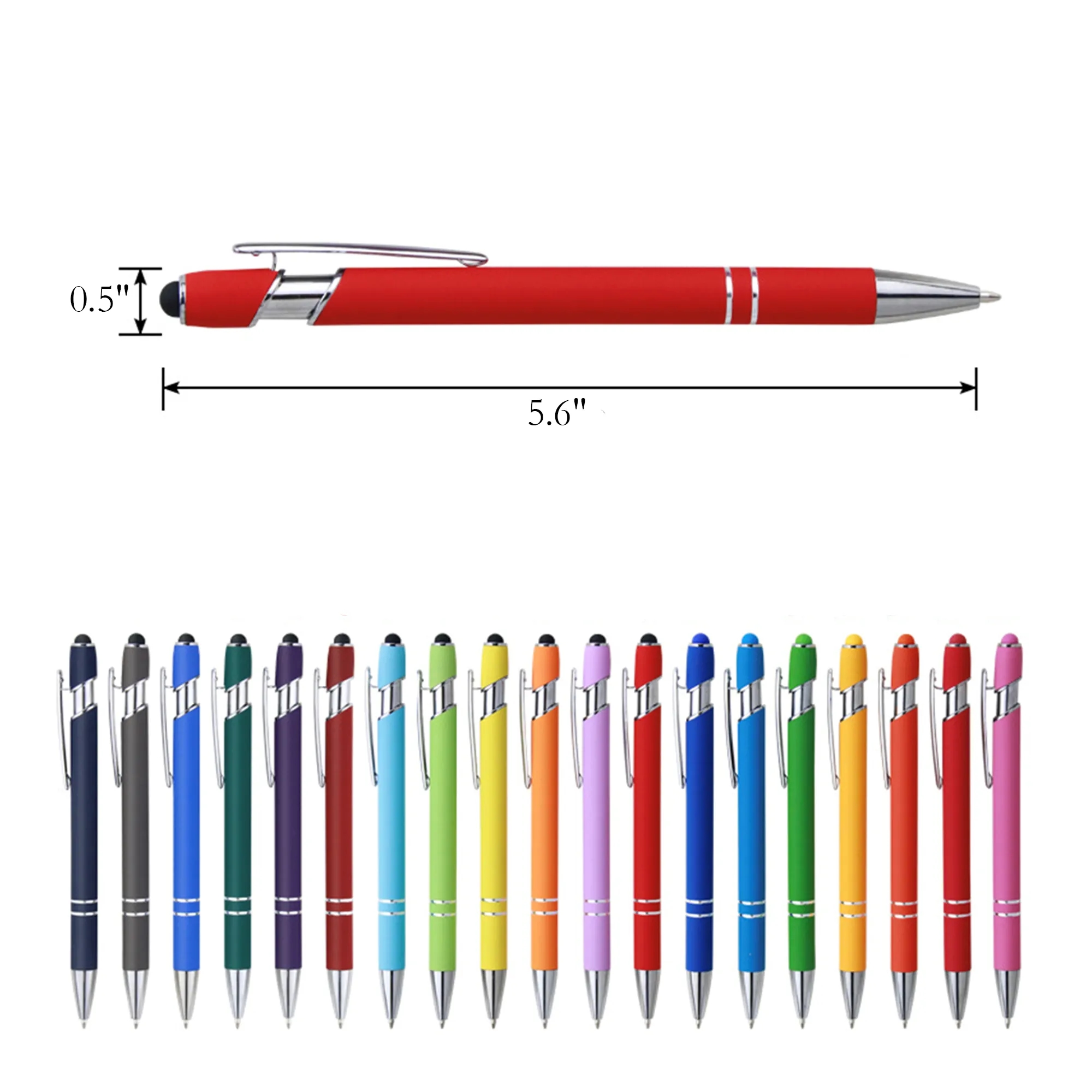 2-in-1 Stylus Retractable Ballpoint Pen 2