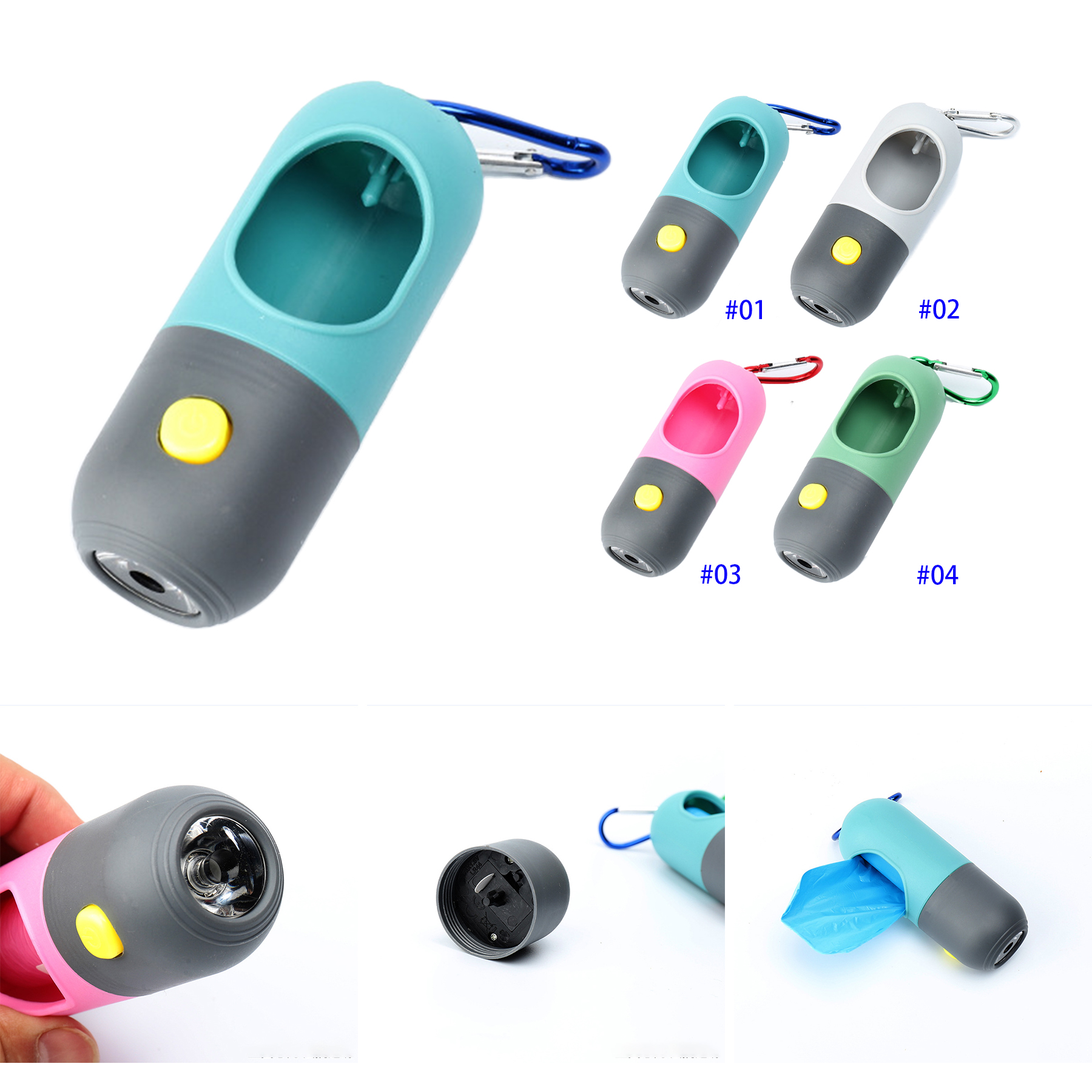Hands-Free Dog Poop Bag Holder for Leash 2