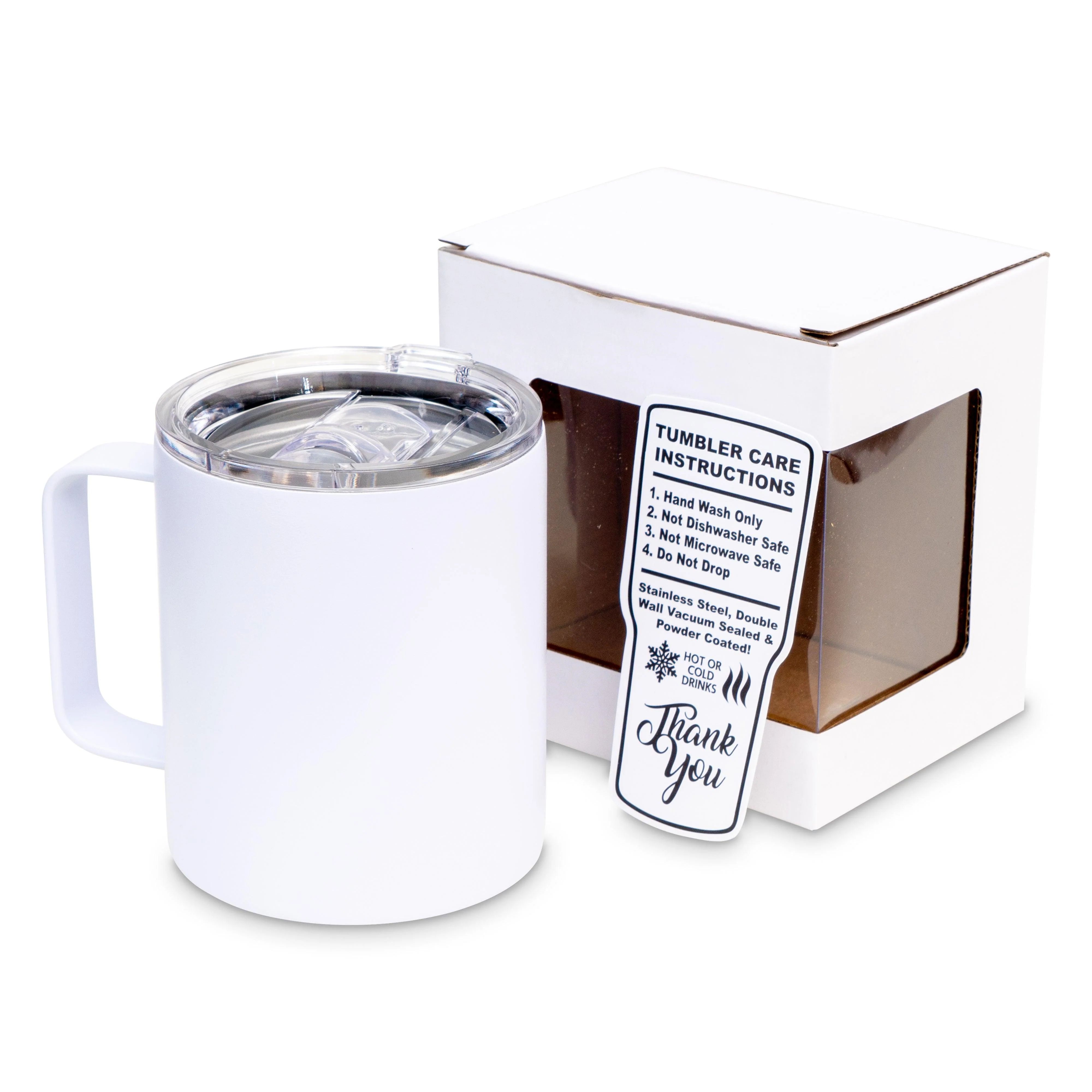 12 Oz. Unbranded Vacuum Insulated Mug w/ Color Matched Window Display Gift Box 8