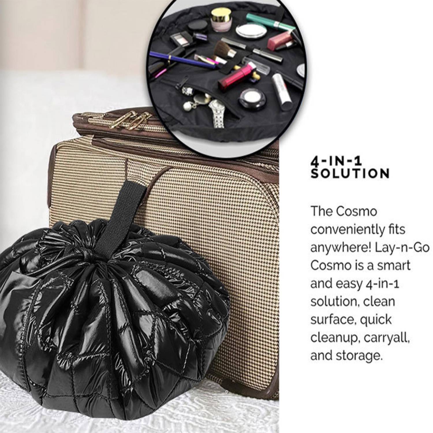 Drawstring Cosmetic & Makeup Bag Organizer 4