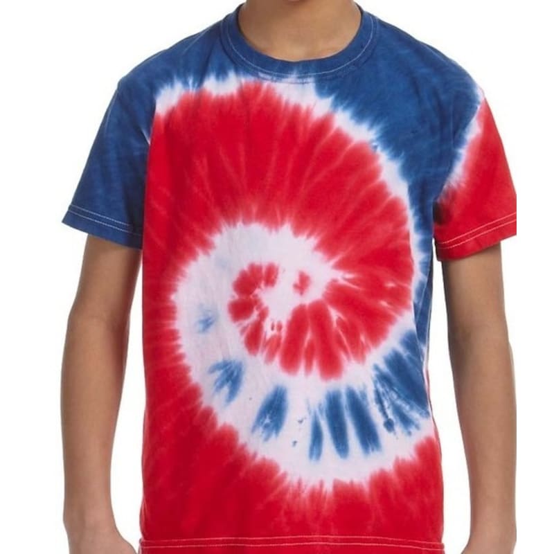 Tie-Dye Youth 5.4 Oz., 100% Cotton Tie-Dyed T-Shirt 32