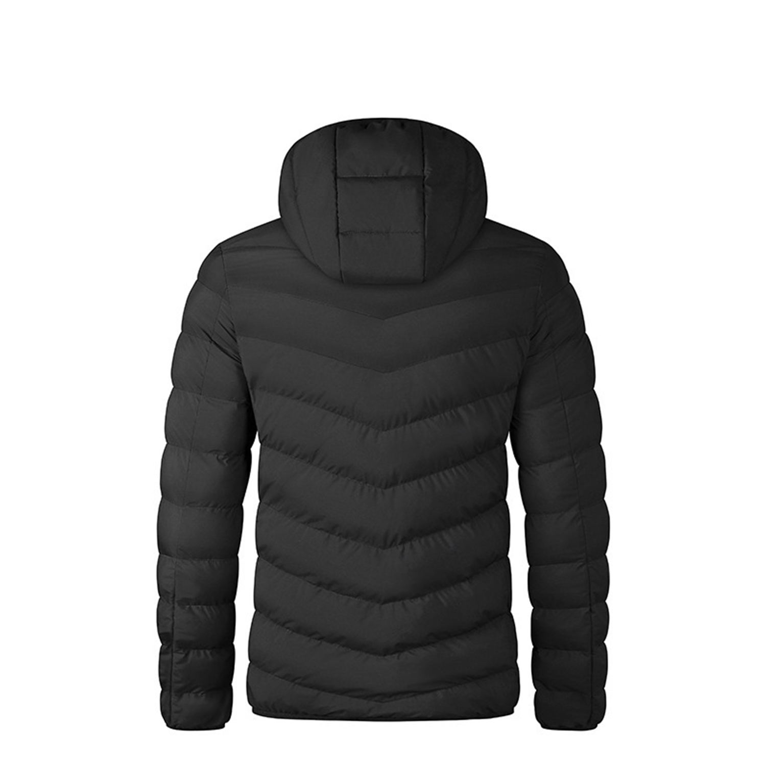 Men's Black Heated Down Jacket 5