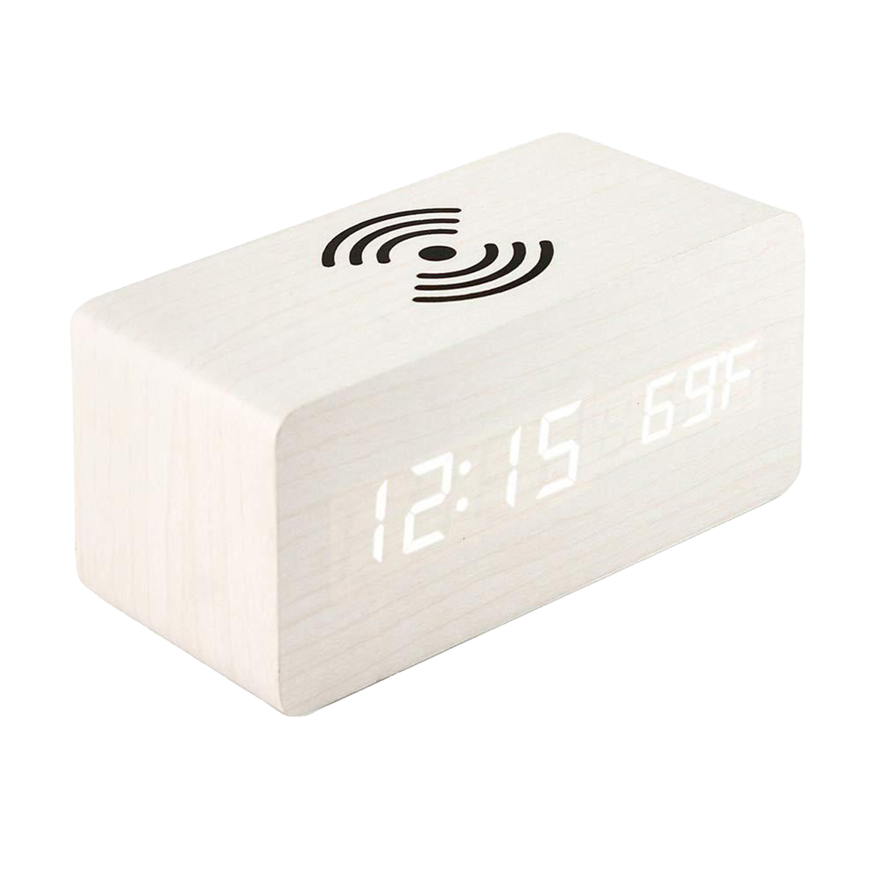 Wooden LED Digital Alarm Clock 7