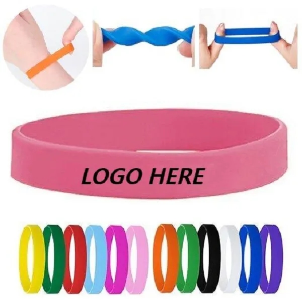 Sprinters 1/4" Custom Silicone Bracelet - Colorful 6