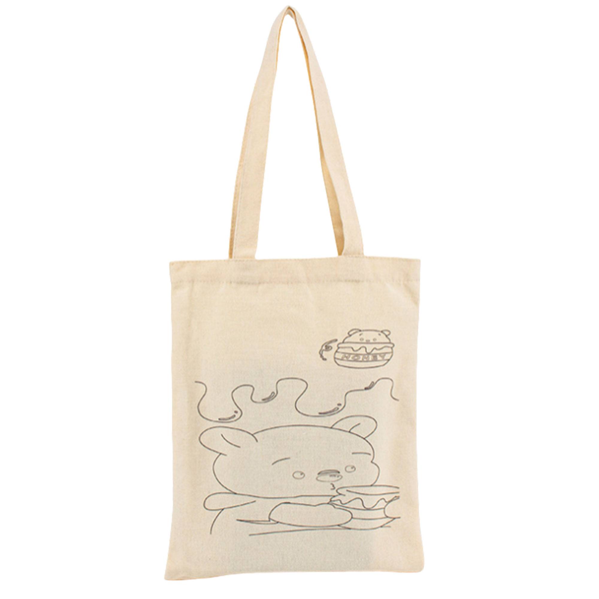 Canvas Tote Bag w/ Sunflower Design 5