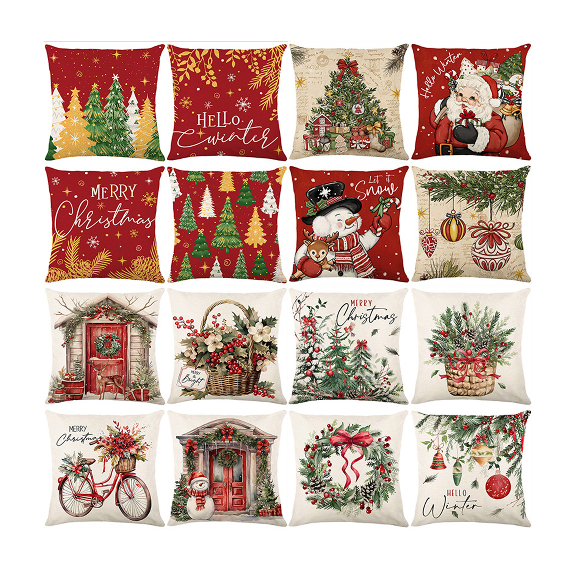 MOQ50 Decorative Linen Throw Pillow Covers 2