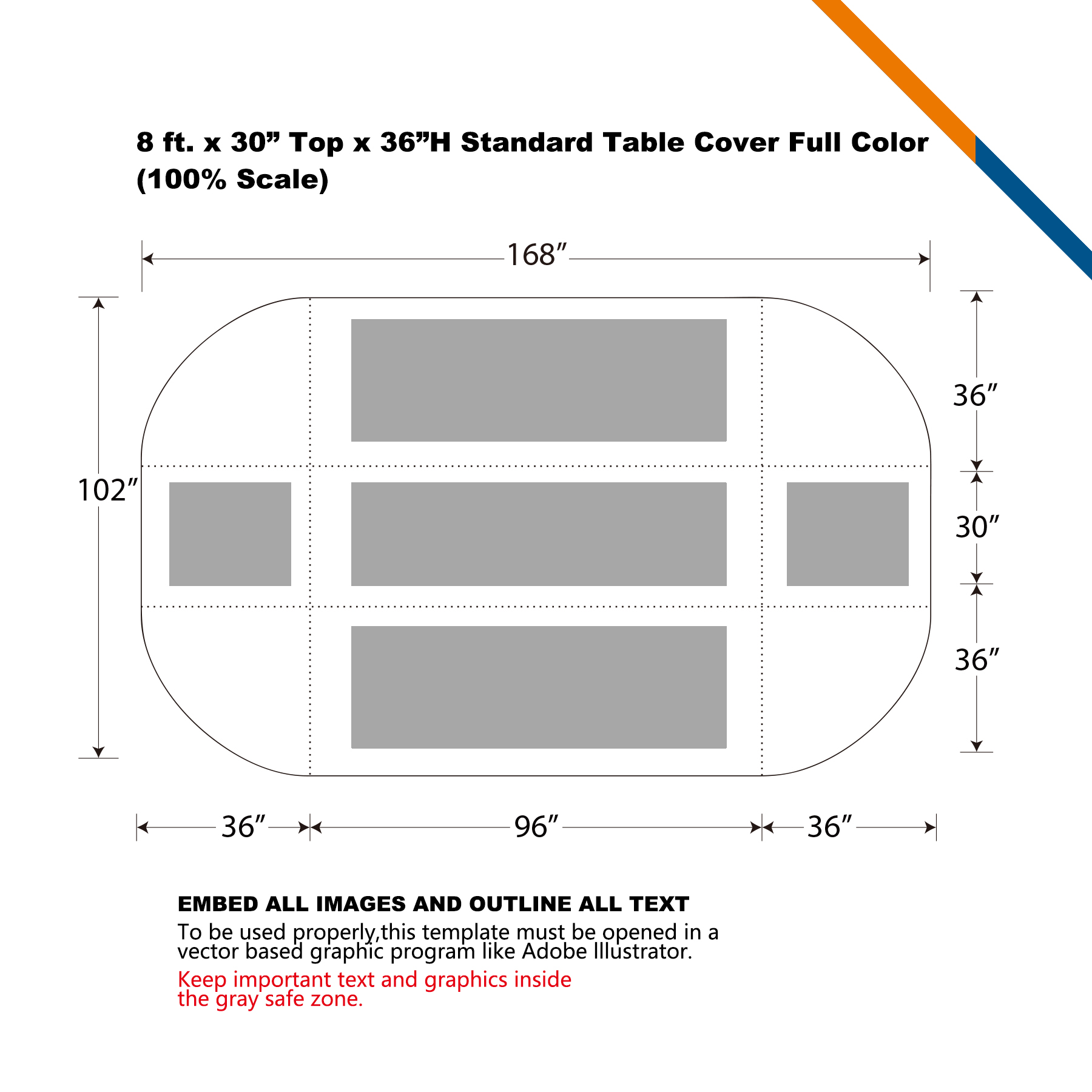 8' Rellin Standard Table Throw 4