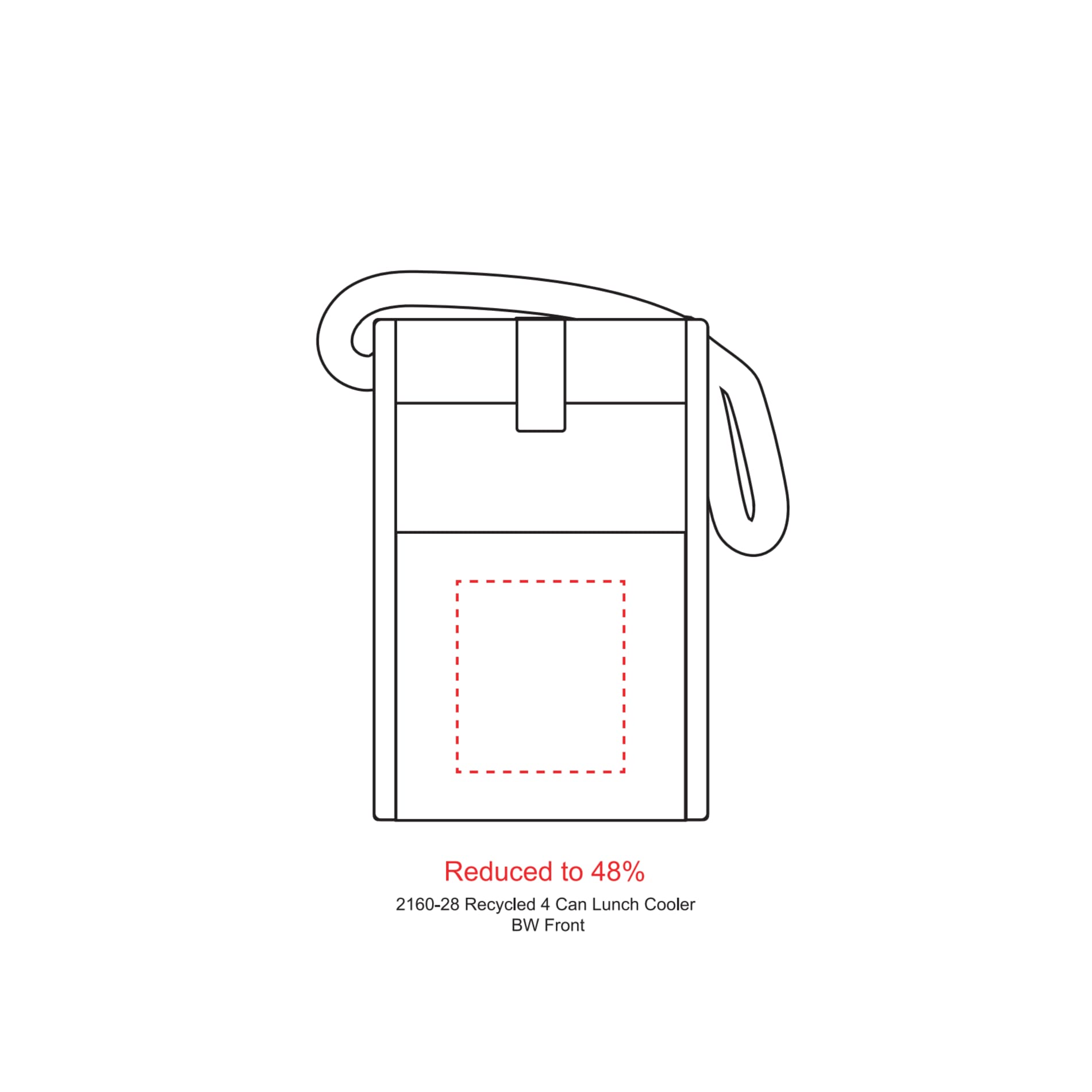 Reclaim Recycled 4 Can Lunch Cooler 53