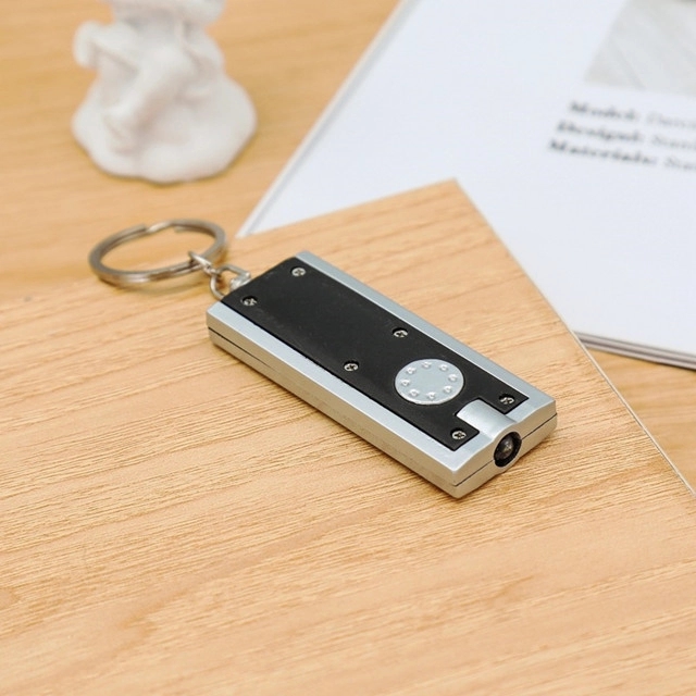 Rectangular LED Flashlight Key Chain 5
