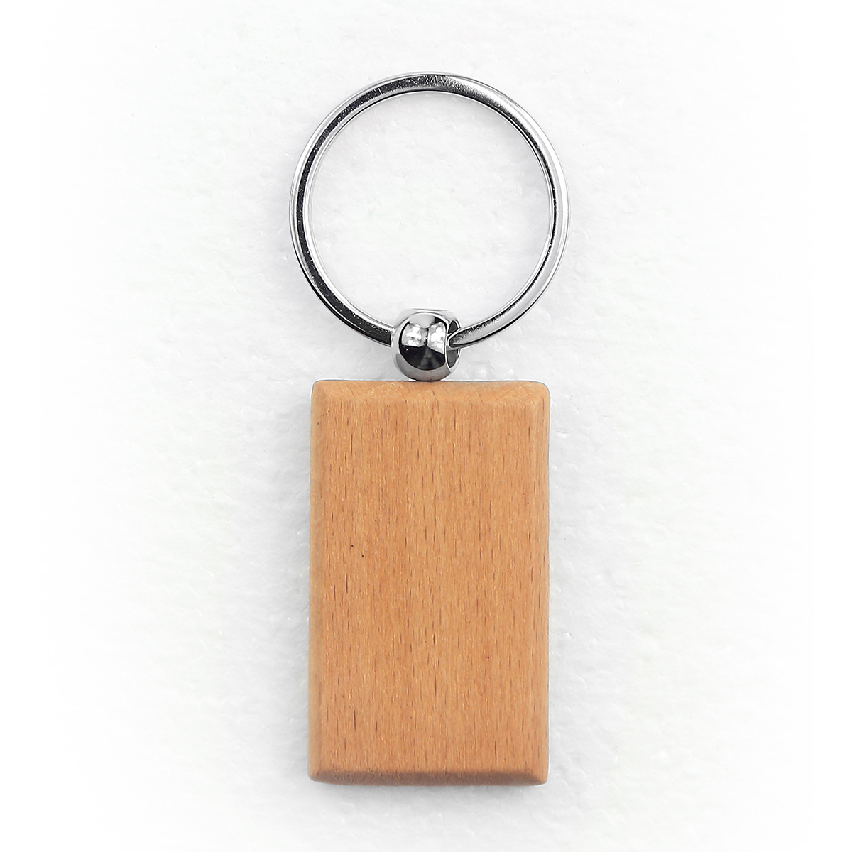Oceanside Rectangular Wood Key Chain 2